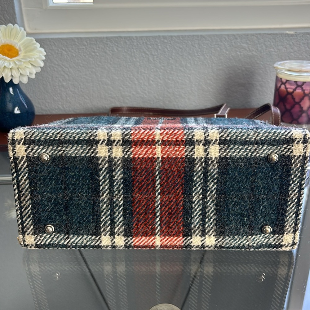 Kate Spade vintage Plaid Tote Bag - Red and Blue - Picture 3 of 7
